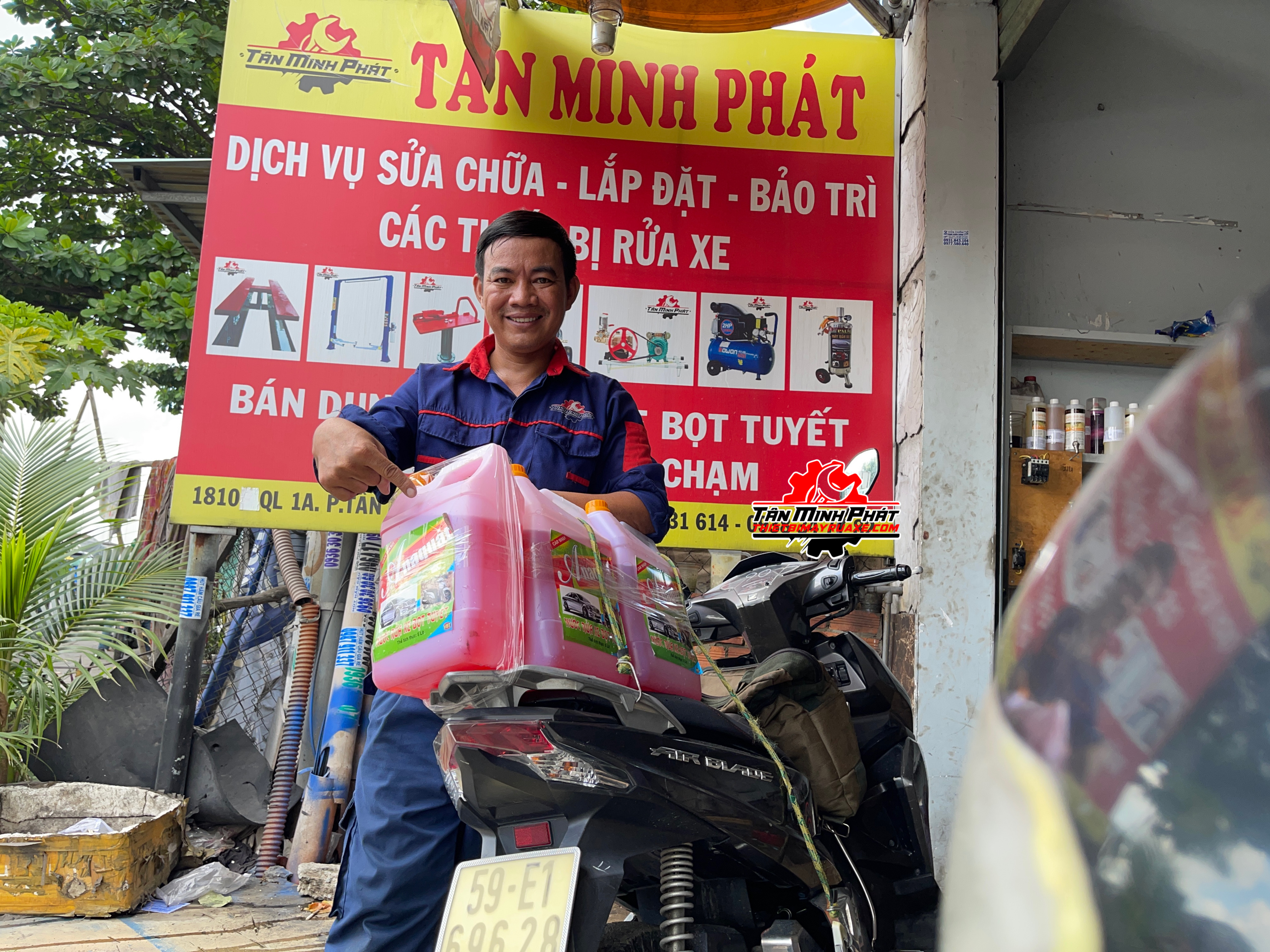 lắp đặt hệ thống rửa xe